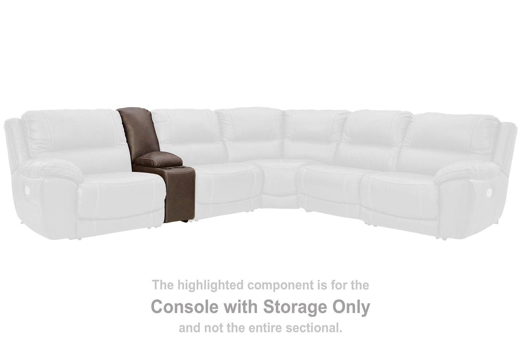 Dunleith Power Reclining Loveseat with Console - Abundant Home Collections