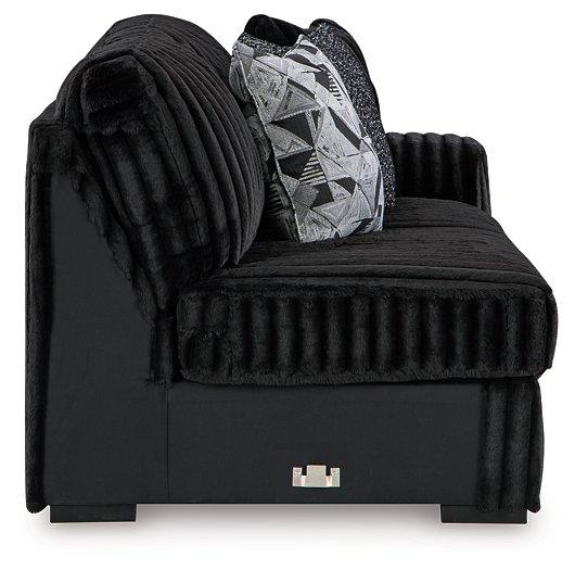 Midnight-Madness Sectional Sofa with Chaise - Abundant Home Collections