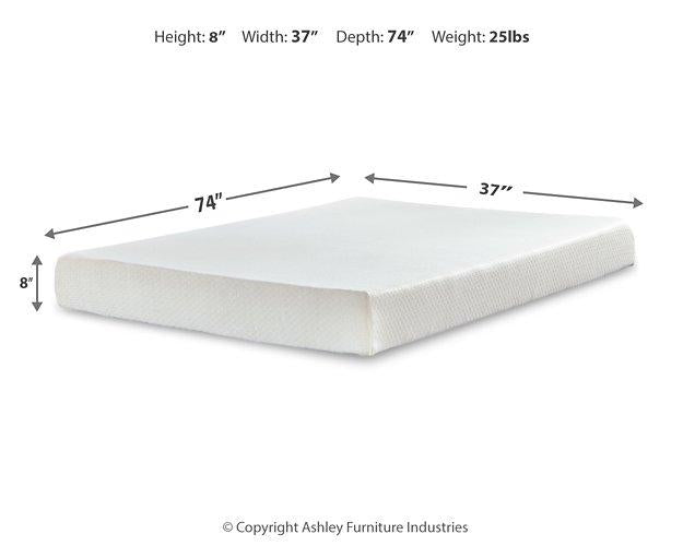 Chime 8 Inch Memory Foam Mattress in a Box - Abundant Home Collections