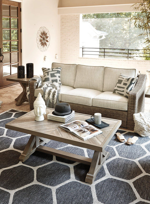 Beachcroft Outdoor Sofa with Cushion - Abundant Home Collections
