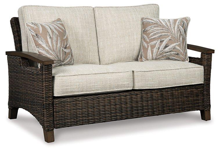 Paradise Trail Outdoor Loveseat, Lounge Chairs and Fire Pit Table - Abundant Home Collections