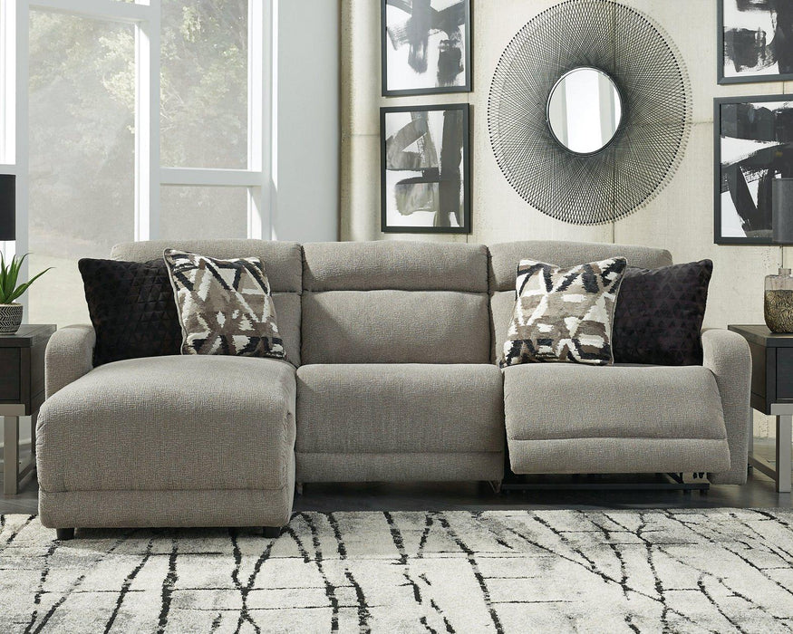Colleyville Power Reclining Sectional with Chaise - Abundant Home Collections