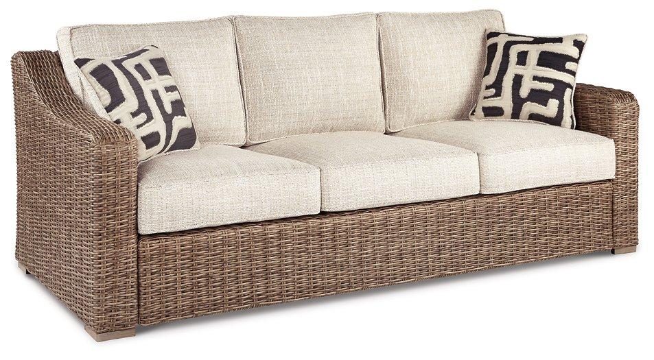 Beachcroft Outdoor Sofa, Lounge Chairs and Fire Pit - Abundant Home Collections