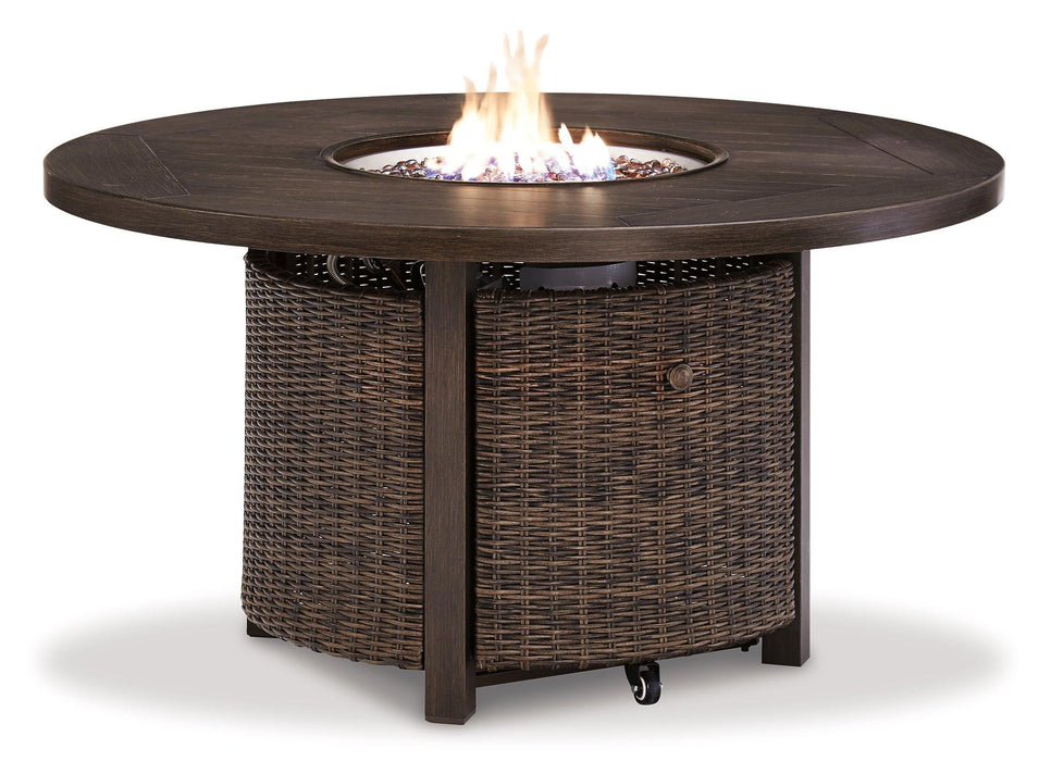 Paradise Trail Outdoor Loveseat, Lounge Chairs and Fire Pit Table - Abundant Home Collections