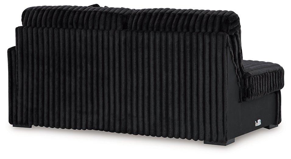 Midnight-Madness Sectional with Chaise - Abundant Home Collections