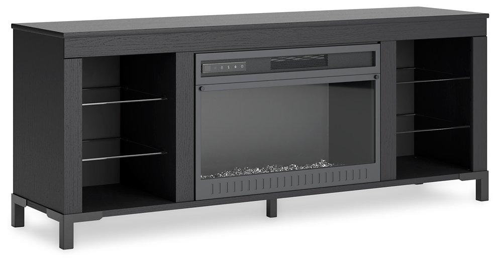 Cayberry 60" TV Stand with Electric Fireplace - Abundant Home Collections