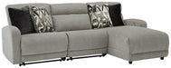 Colleyville Power Reclining Sectional with Chaise - Abundant Home Collections