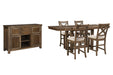 Moriville Counter Height Dining Set - Abundant Home Collections