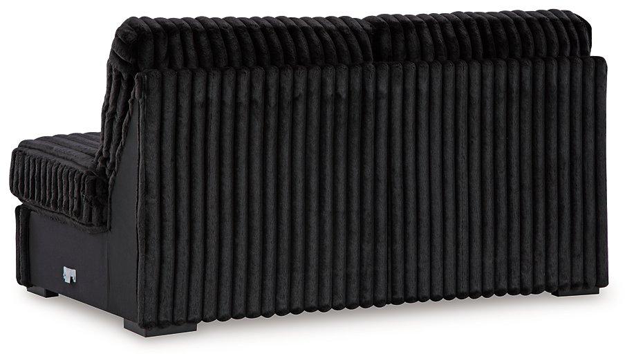 Midnight-Madness Sectional with Chaise - Abundant Home Collections