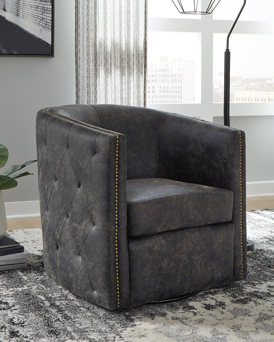 Brentlow Swivel Accent Chair - Abundant Home Collections