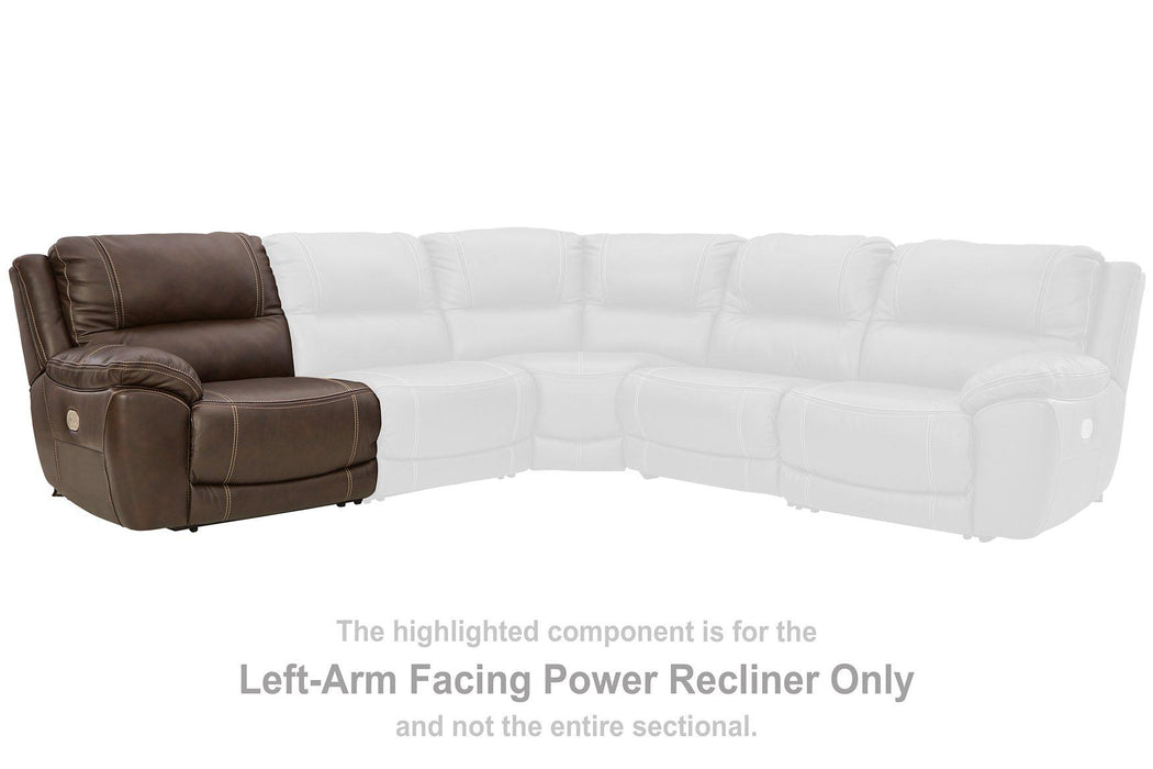 Dunleith Power Reclining Sectional Loveseat - Abundant Home Collections