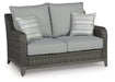 Elite Park Outdoor Loveseat, Lounge Chairs and Cocktail Table - Abundant Home Collections