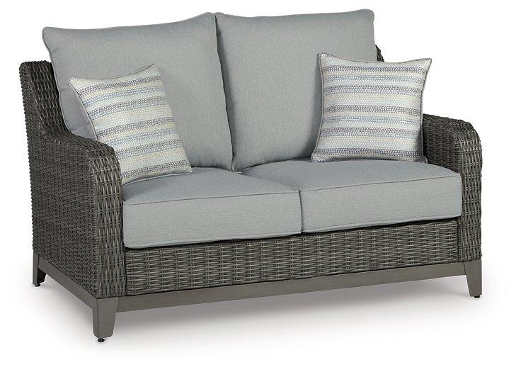 Elite Park Outdoor Loveseat, Lounge Chairs and Cocktail Table - Abundant Home Collections