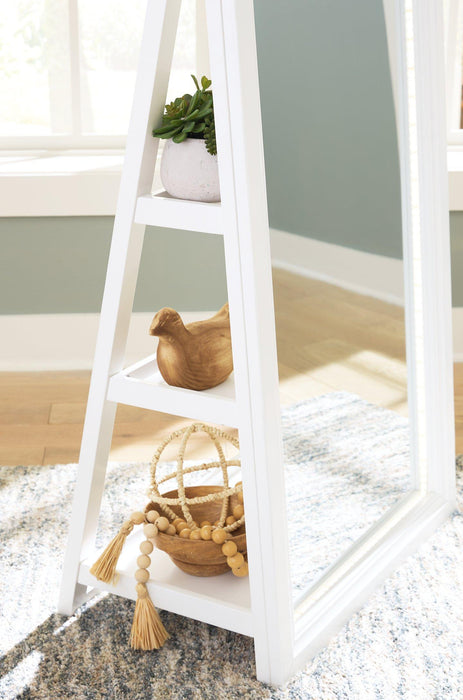 Evesen Floor Standing Mirror/Storage - Abundant Home Collections