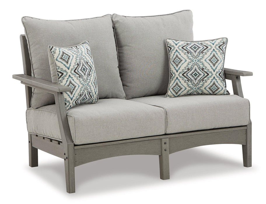 Visola Outdoor Sofa and Loveseat Set - Abundant Home Collections