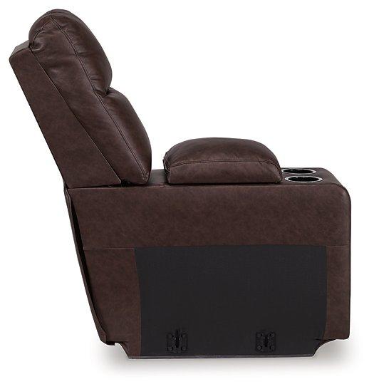 Punch Up Power Reclining Sectional Loveseat with Console - Abundant Home Collections