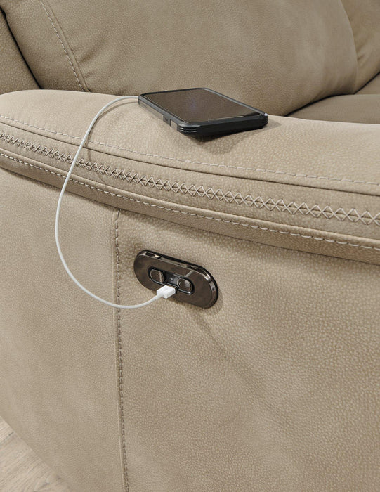 Next-Gen DuraPella Power Reclining Loveseat with Console - Abundant Home Collections