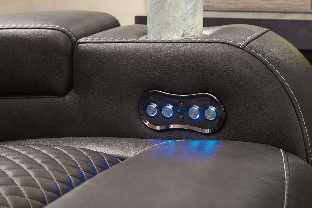Fyne-Dyme Power Reclining Sofa - Abundant Home Collections