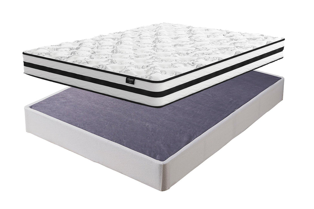 8 Inch Chime Innerspring Mattress Set - Abundant Home Collections