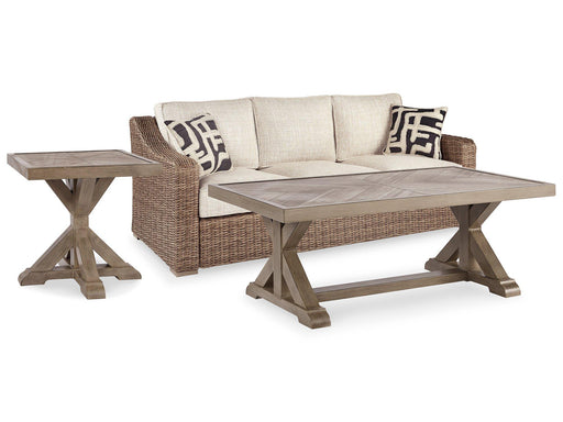 Beachcroft Beachcroft Nuvella Sofa with Coffee and End Table - Abundant Home Collections