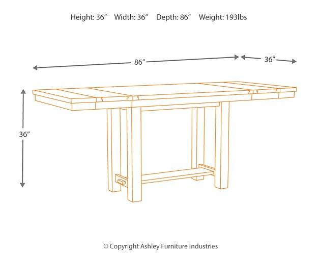 Moriville Counter Height Dining Set - Abundant Home Collections
