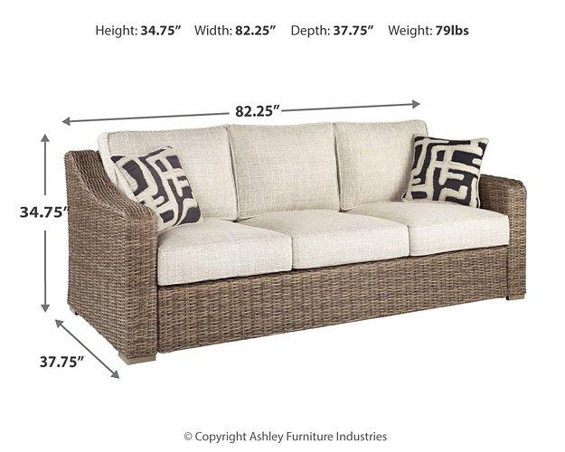 Beachcroft Outdoor Sofa with Cushion - Abundant Home Collections