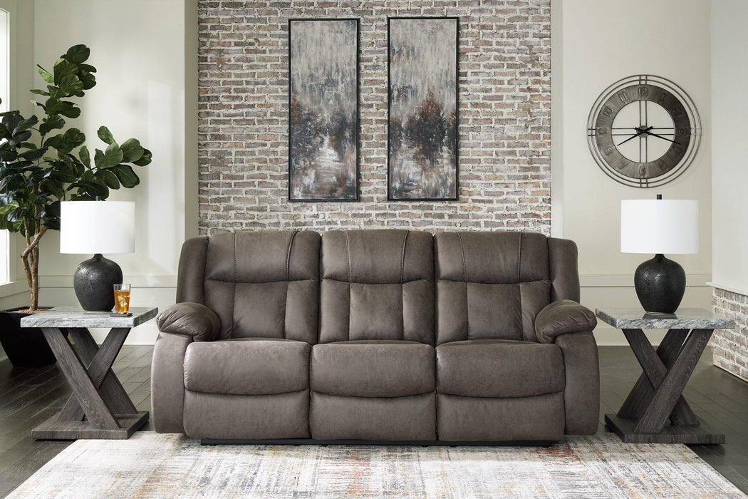 First Base Reclining Sofa - Abundant Home Collections