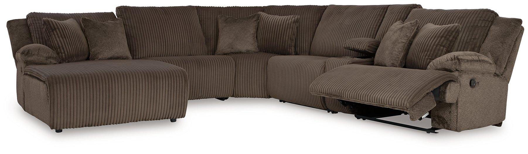 Top Tier Reclining Sectional with Chaise - Abundant Home Collections