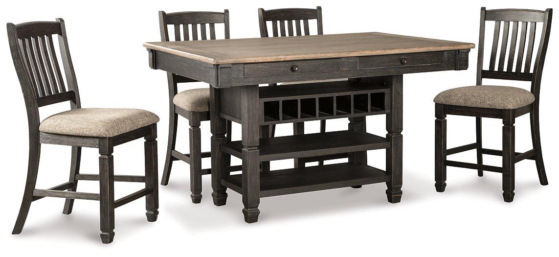 Tyler Creek Counter Height Dining Set - Abundant Home Collections