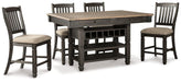Tyler Creek Counter Height Dining Set - Abundant Home Collections