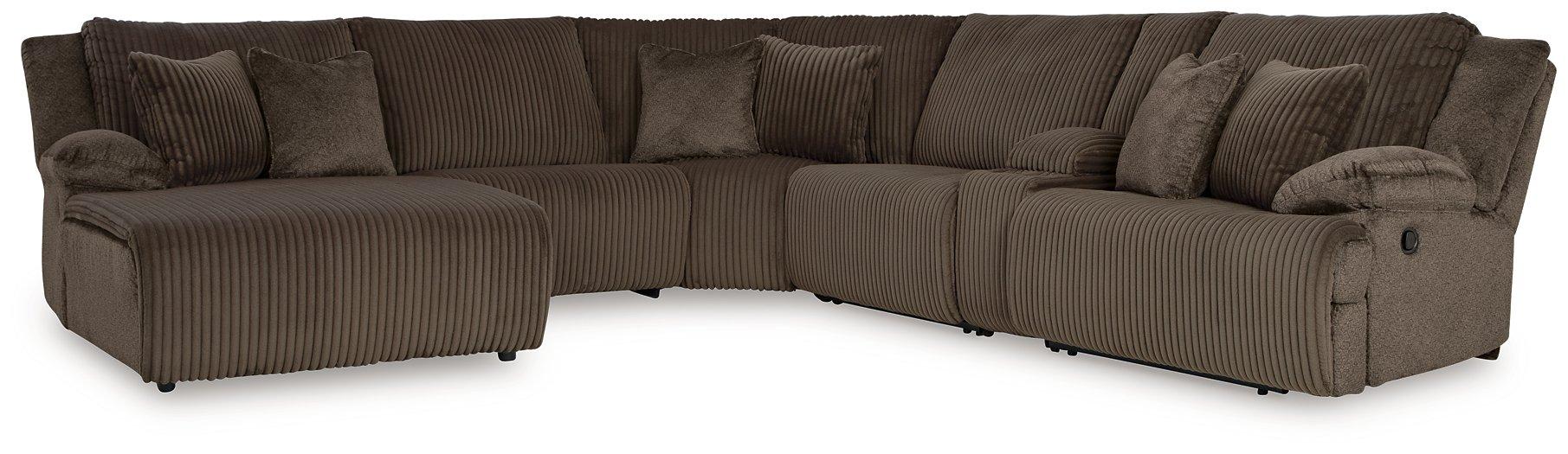 Top Tier Reclining Sectional with Chaise - Abundant Home Collections