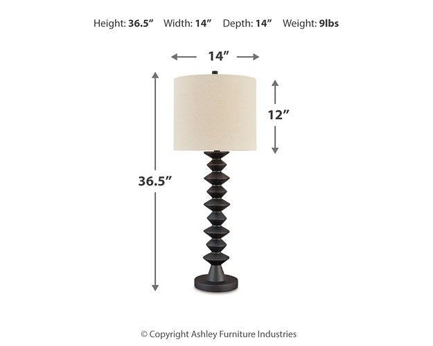 Luanndon Lamp Set - Abundant Home Collections