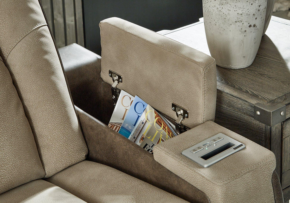 Next-Gen DuraPella Power Reclining Loveseat with Console - Abundant Home Collections