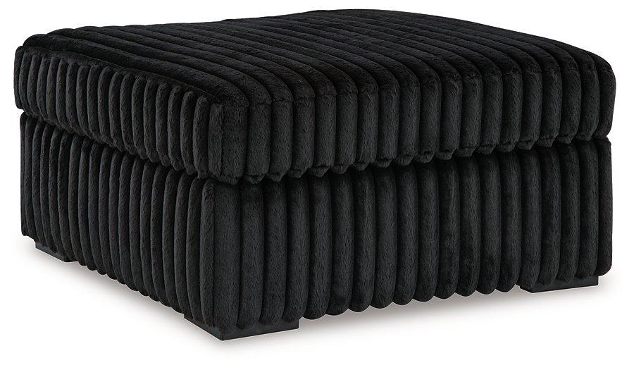 Midnight-Madness Oversized Accent Ottoman - Abundant Home Collections