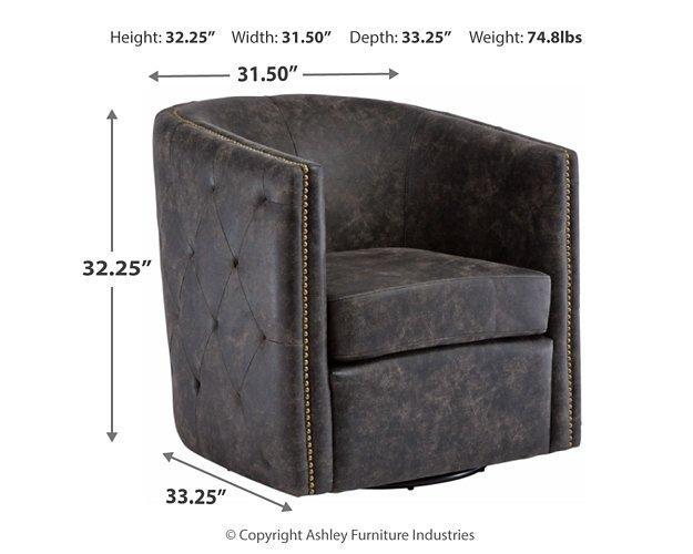 Brentlow Swivel Accent Chair - Abundant Home Collections