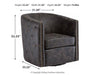 Brentlow Swivel Accent Chair - Abundant Home Collections