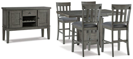 Hallanden Counter Height Dining Room Set - Abundant Home Collections