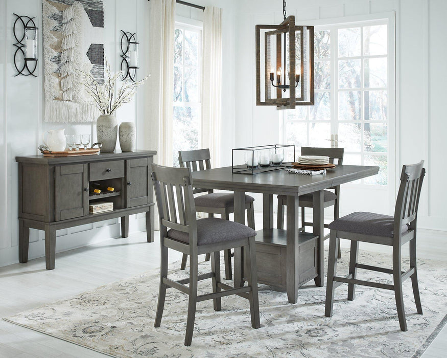 Hallanden Counter Height Dining Room Set - Abundant Home Collections