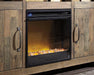 Wildenauer 76" TV Stand with Electric Fireplace - Abundant Home Collections