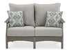 Visola Outdoor Sofa and Loveseat Set - Abundant Home Collections
