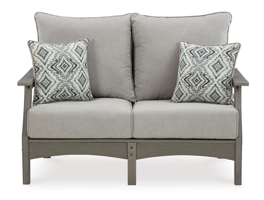 Visola Outdoor Sofa and Loveseat Set - Abundant Home Collections