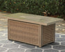 Beachcroft Beachcroft Fire Pit Table with Four Nuvella Swivel Lounge Chairs - Abundant Home Collections