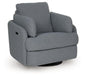 Alainmont Next-Gen Nuvella Swivel Power Recliner - Abundant Home Collections