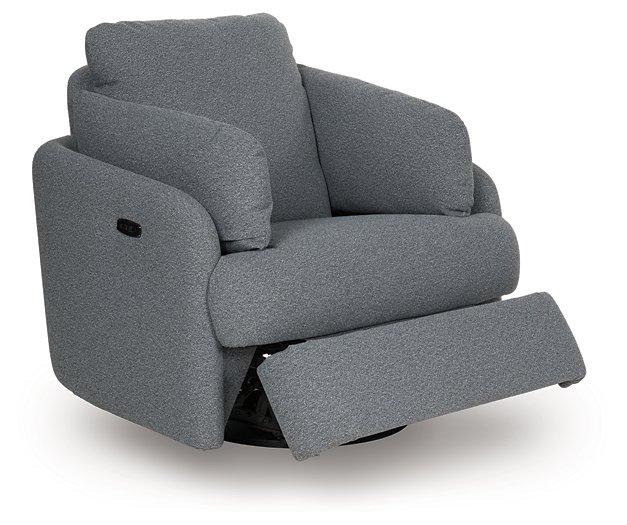 Alainmont Next-Gen Nuvella Swivel Power Recliner - Abundant Home Collections
