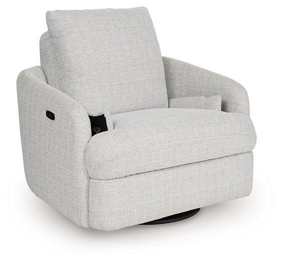 Alainmont Next-Gen Nuvella Swivel Power Recliner - Abundant Home Collections