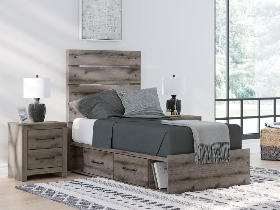 Graystorm Bed with Storage - Abundant Home Collections