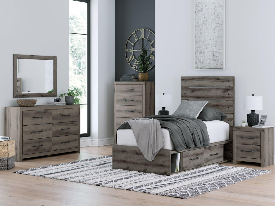 Graystorm Bed with Storage - Abundant Home Collections