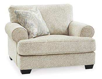 Monaghan Oversized Chair and Ottoman - Abundant Home Collections