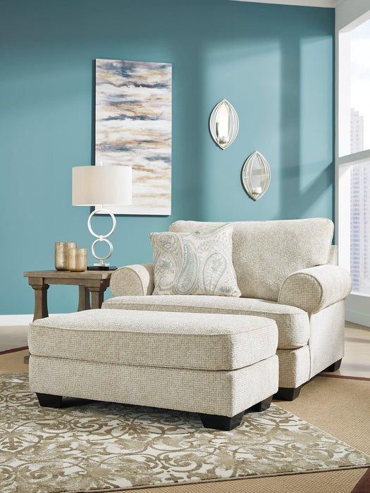 Monaghan Oversized Chair and Ottoman - Abundant Home Collections