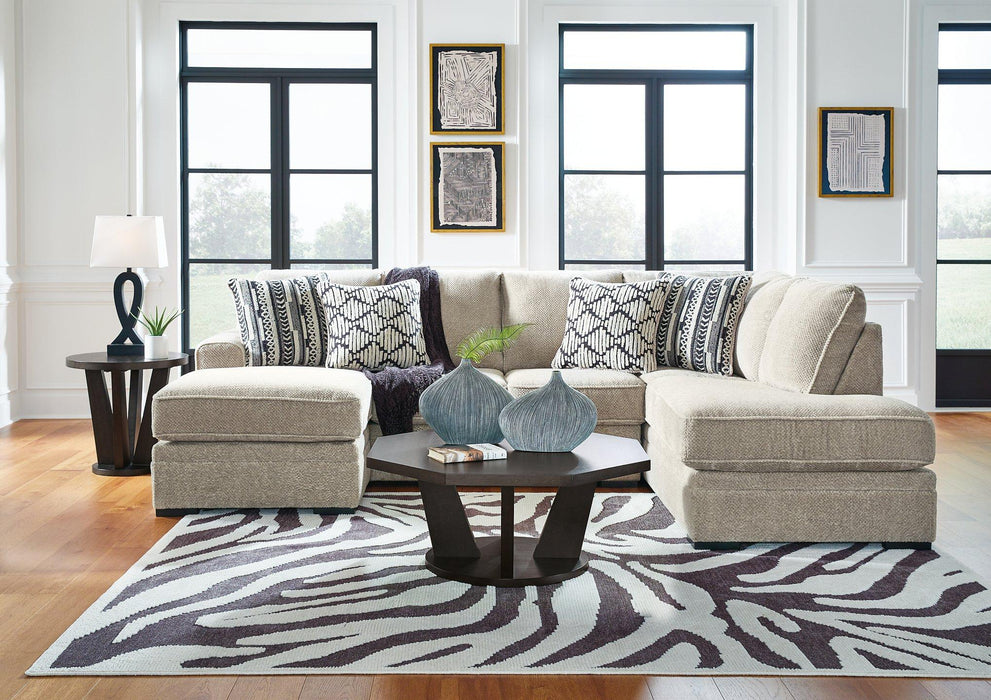 Calnita Sectional with Chaise - Abundant Home Collections
